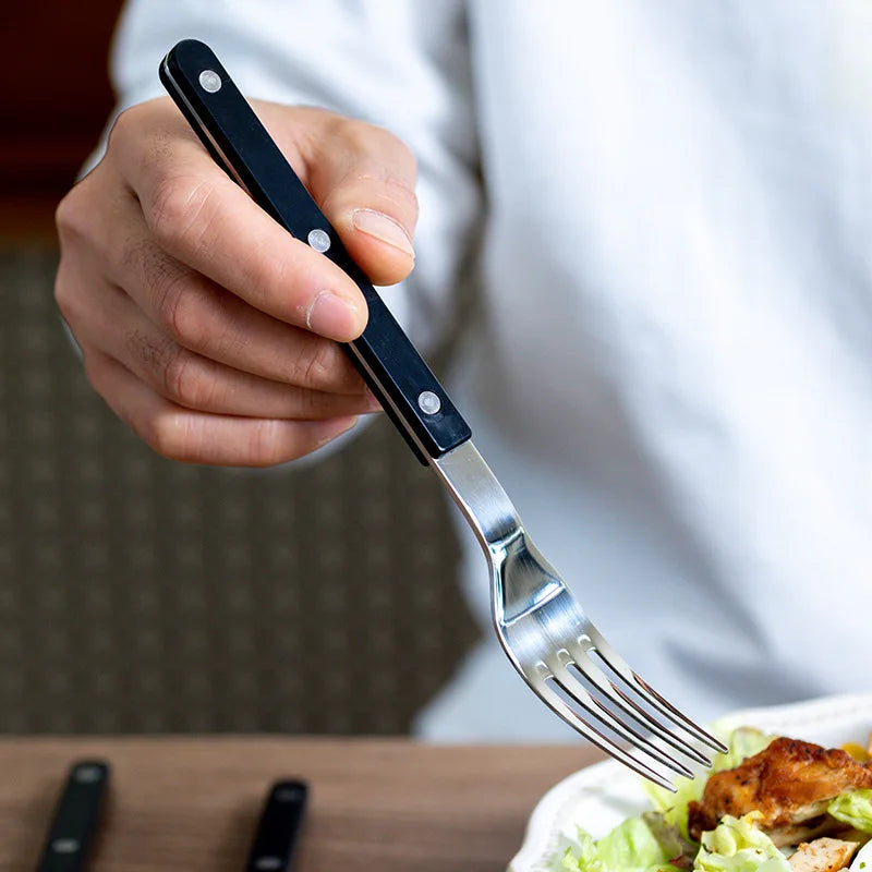 24-teiliges Edelstahl-Besteckset mit Gravur-Design – BistroLine
