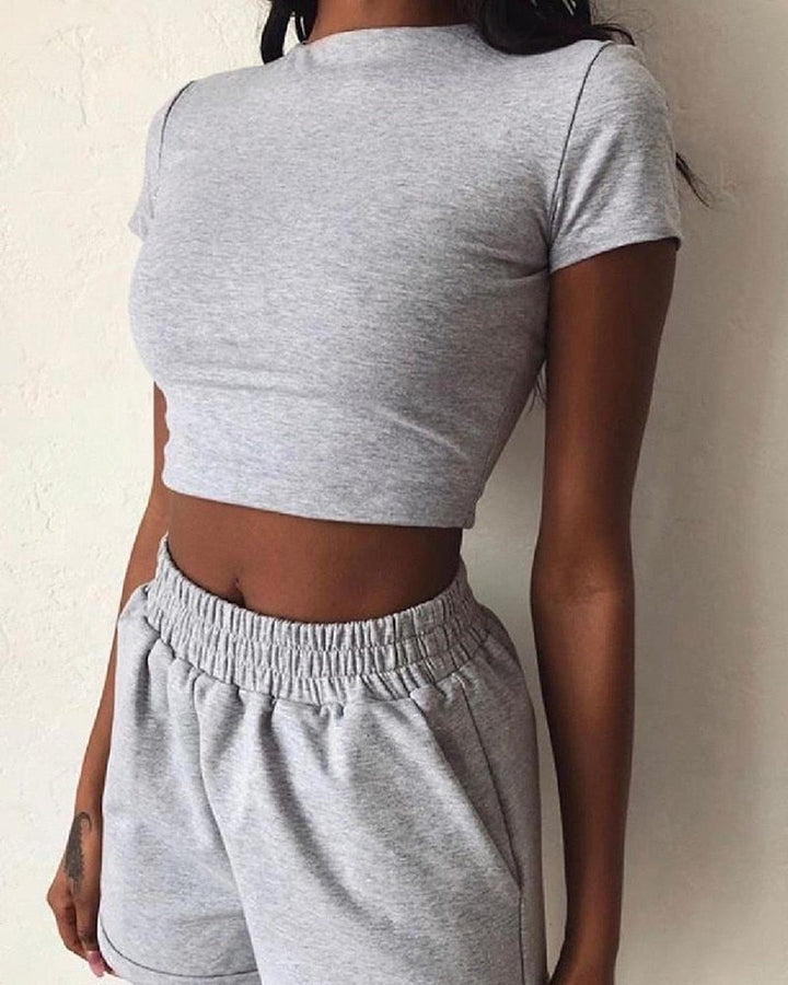 Damen Sport-Set 2-teilig | Top & Short, Atmungsaktiv und Bequem