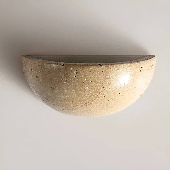 ZenGlow LED-Wandleuchte aus Stein | Wabi-Sabi Design Minimalistisch & Elegant