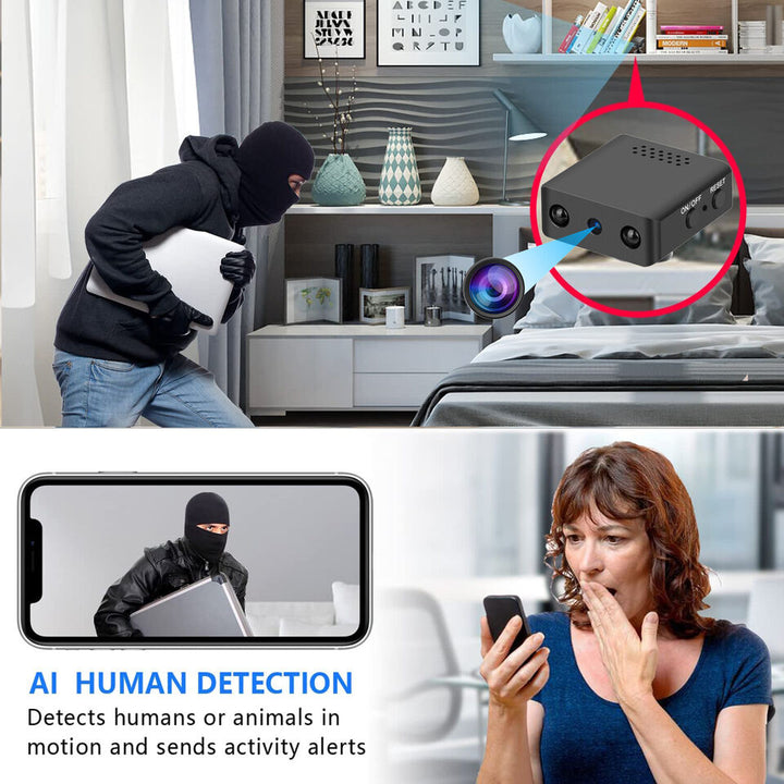 Wi-Fi HD Überwachungskamera | Nachtsicht, Weitwinkel, Bewegungserkennung
