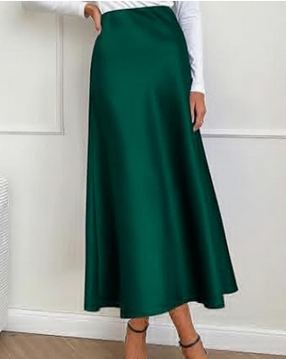 Elara Midirock aus Satin | Eleganz und Geschmeidigkeit für alle Gelegenheiten