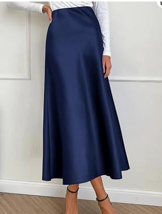 Elara Midirock aus Satin | Eleganz und Geschmeidigkeit für alle Gelegenheiten