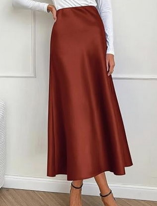 Elara Midirock aus Satin | Eleganz und Geschmeidigkeit für alle Gelegenheiten