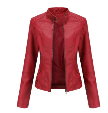 Alex Elegante Kunstlederjacke für Frauen | Zeitloser Stil und Raffinesse