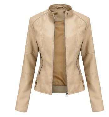 Alex Elegante Kunstlederjacke für Frauen | Zeitloser Stil und Raffinesse
