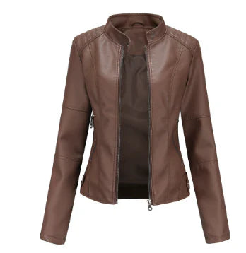 Alex Elegante Kunstlederjacke für Frauen | Zeitloser Stil und Raffinesse