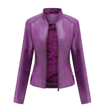 Alex Elegante Kunstlederjacke für Frauen | Zeitloser Stil und Raffinesse