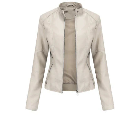 Alex Elegante Kunstlederjacke für Frauen | Zeitloser Stil und Raffinesse