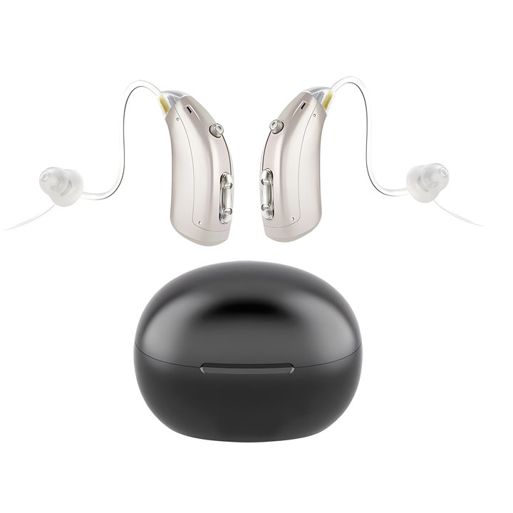 Wiederaufladbare Bluetooth-Hörgeräte mit Geräuschunterdrückung | Klarer und komfortabler Klang