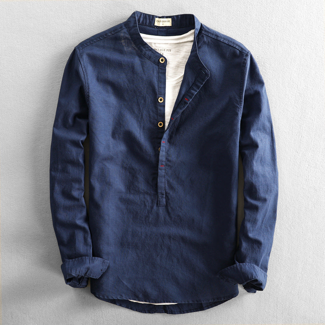 Lyonel Sommerhemd für Herren aus Leinen und Baumwolle | Eleganz und Komfort