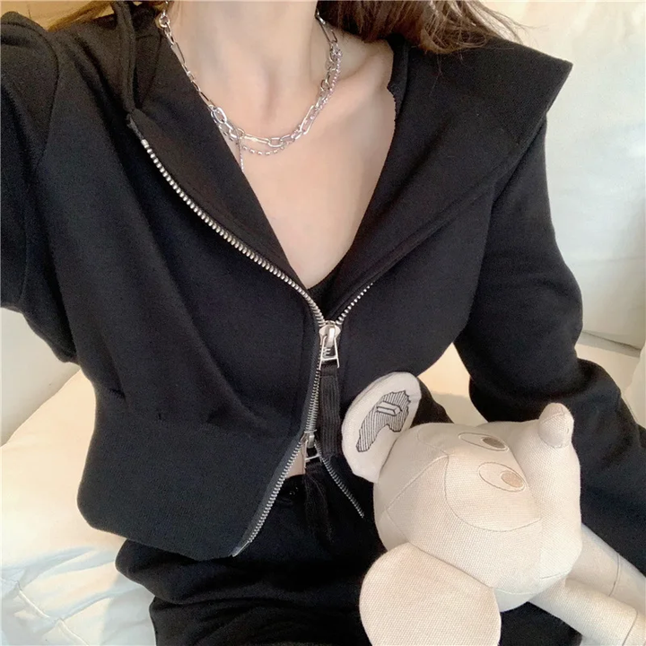 Emma | Einzigartige & elegante kurze Strickjacke für einen trendigen Stil