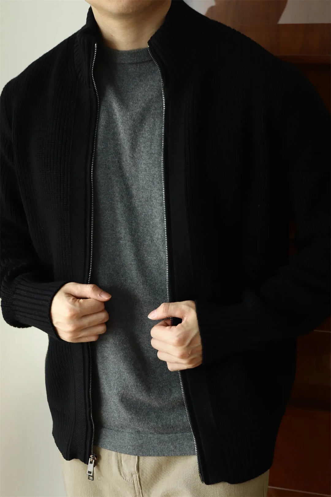 Jackson Herren Dual-Zip Strickjacke | Vielseitig & Funktional