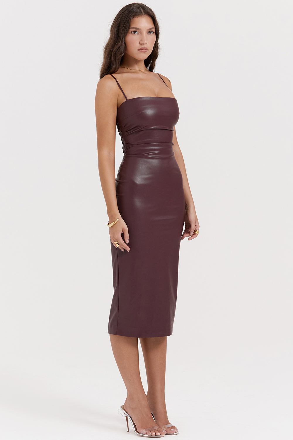 Lilian Luxuriöses, elegantes und zeitloses Lederkleid | Ideal für besondere Anlässe