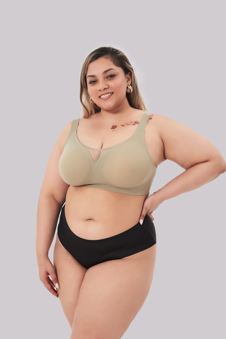 Liora Shaping BH | Bequemer Büstenhalter ohne Bügel mit natürlichem Push-Effekt