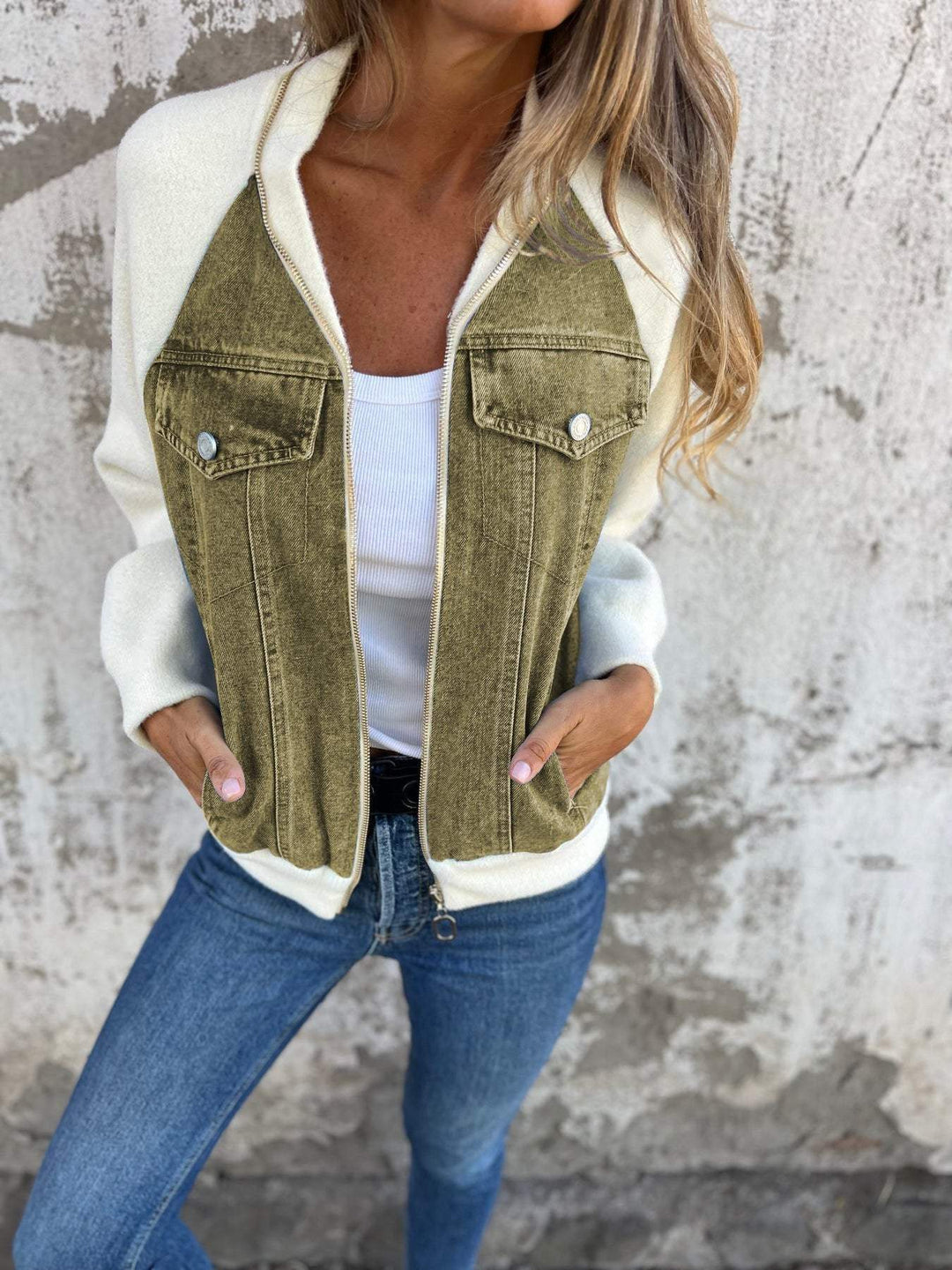 Brooklynn - Moderne Jacke mit Denim