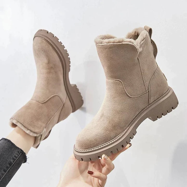 Stiefel Frauen Winter | Dickes Futter Rutschfeste Sohle Warm