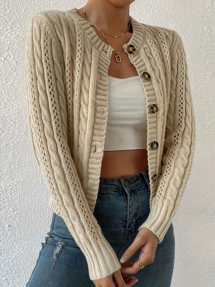 Leah Knitted Cardigan – Weich, Zeitlos, Perfekt für den Winter