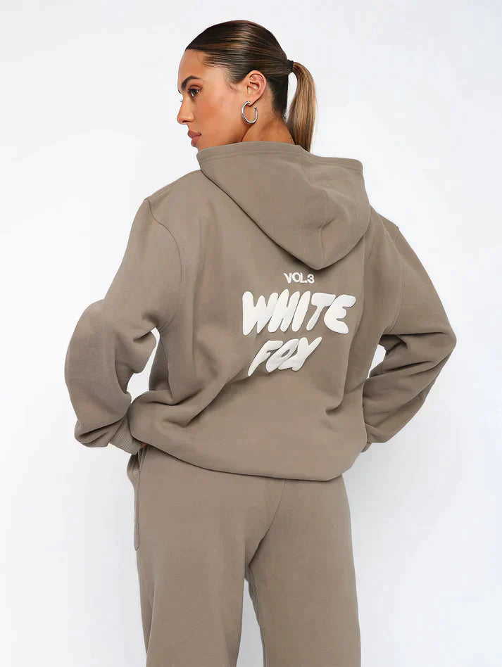 Shimer White Fox trainingspak | Relaxte Passform mit übergroßer Silhouette