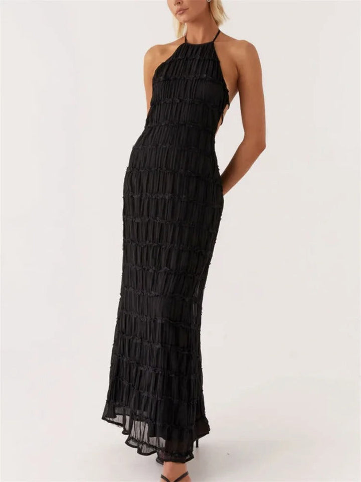 Jovanka | Eleganter Halterek Maxi-Jurk