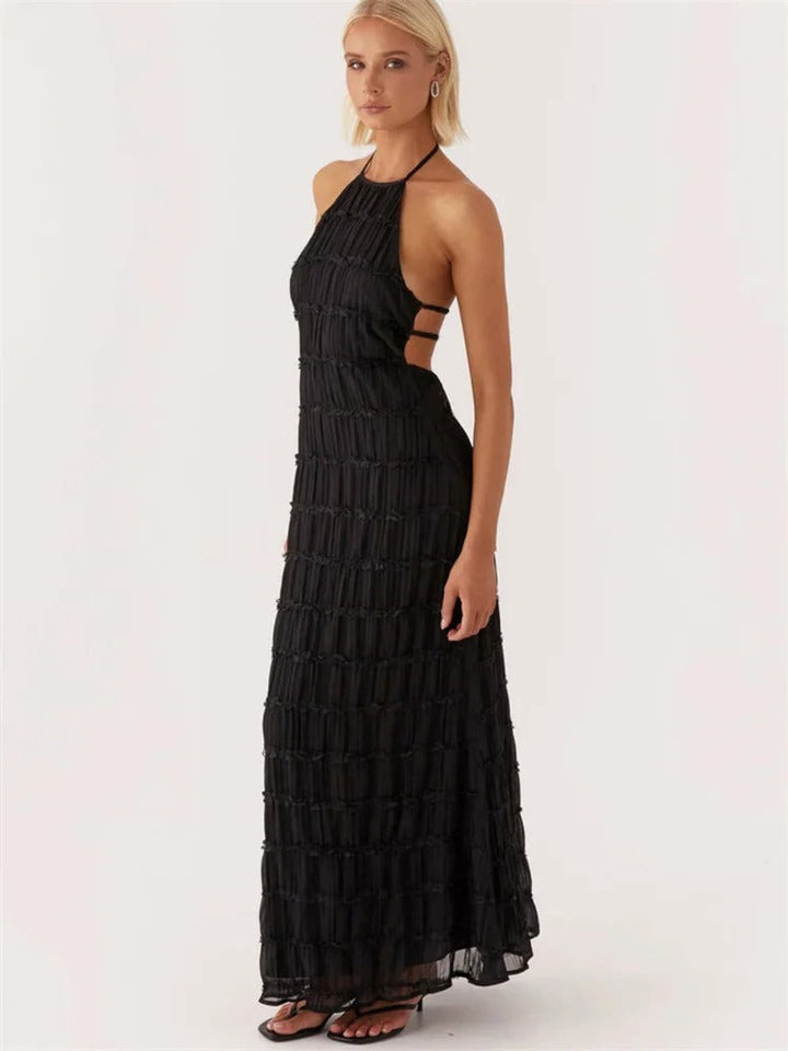 Jovanka | Eleganter Halterek Maxi-Jurk