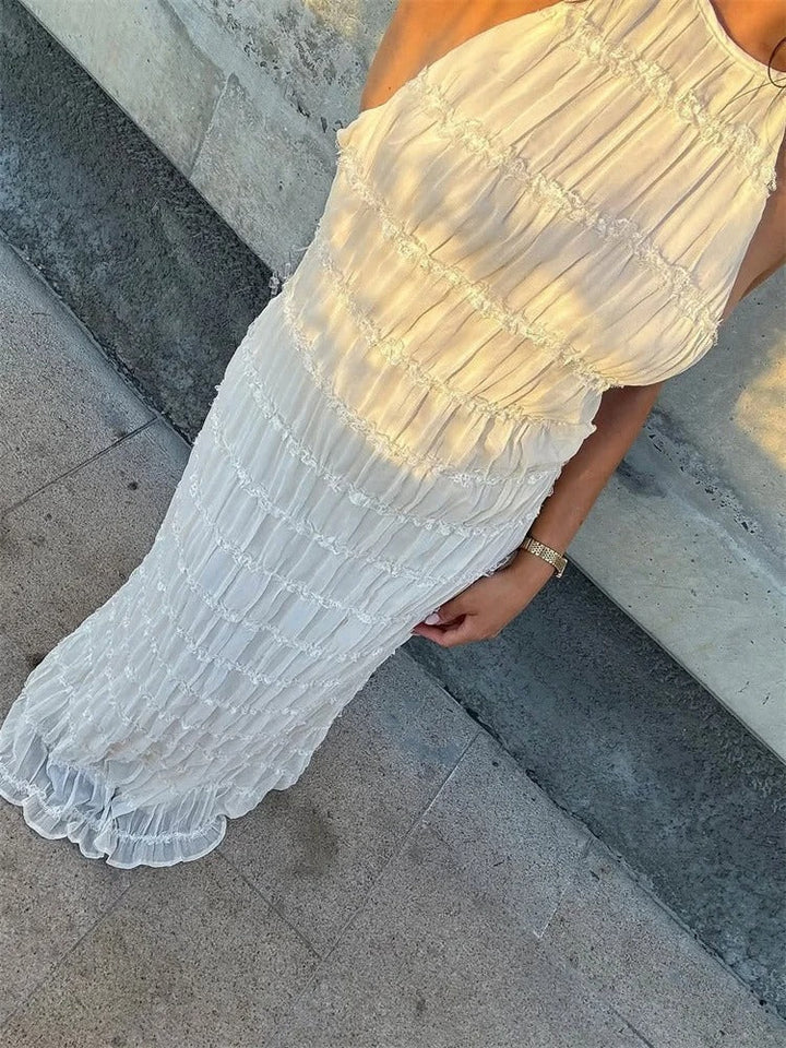 Jovanka | Eleganter Halterek Maxi-Jurk