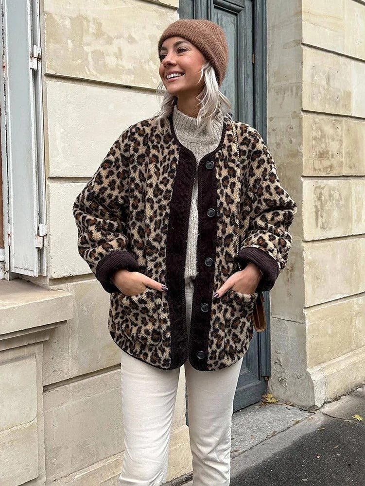 VEALA | Stilvolle Leopardenprint-Jacke