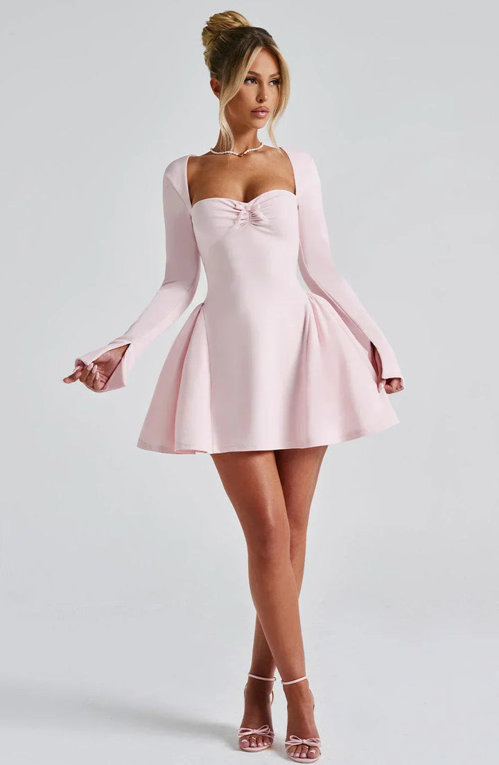 Selvya Elegantes Minikleid | Pink Blush & Raffinierter Stil