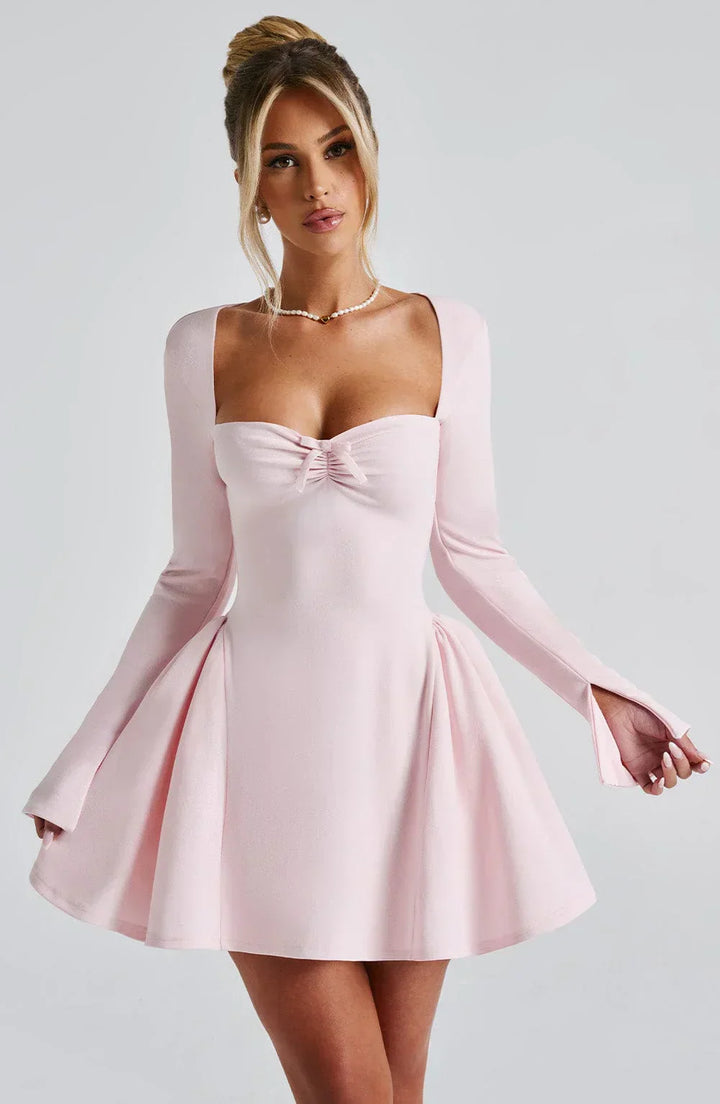Selvya Elegantes Minikleid | Pink Blush & Raffinierter Stil