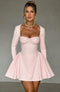 Selvya Elegantes Minikleid | Pink Blush & Raffinierter Stil