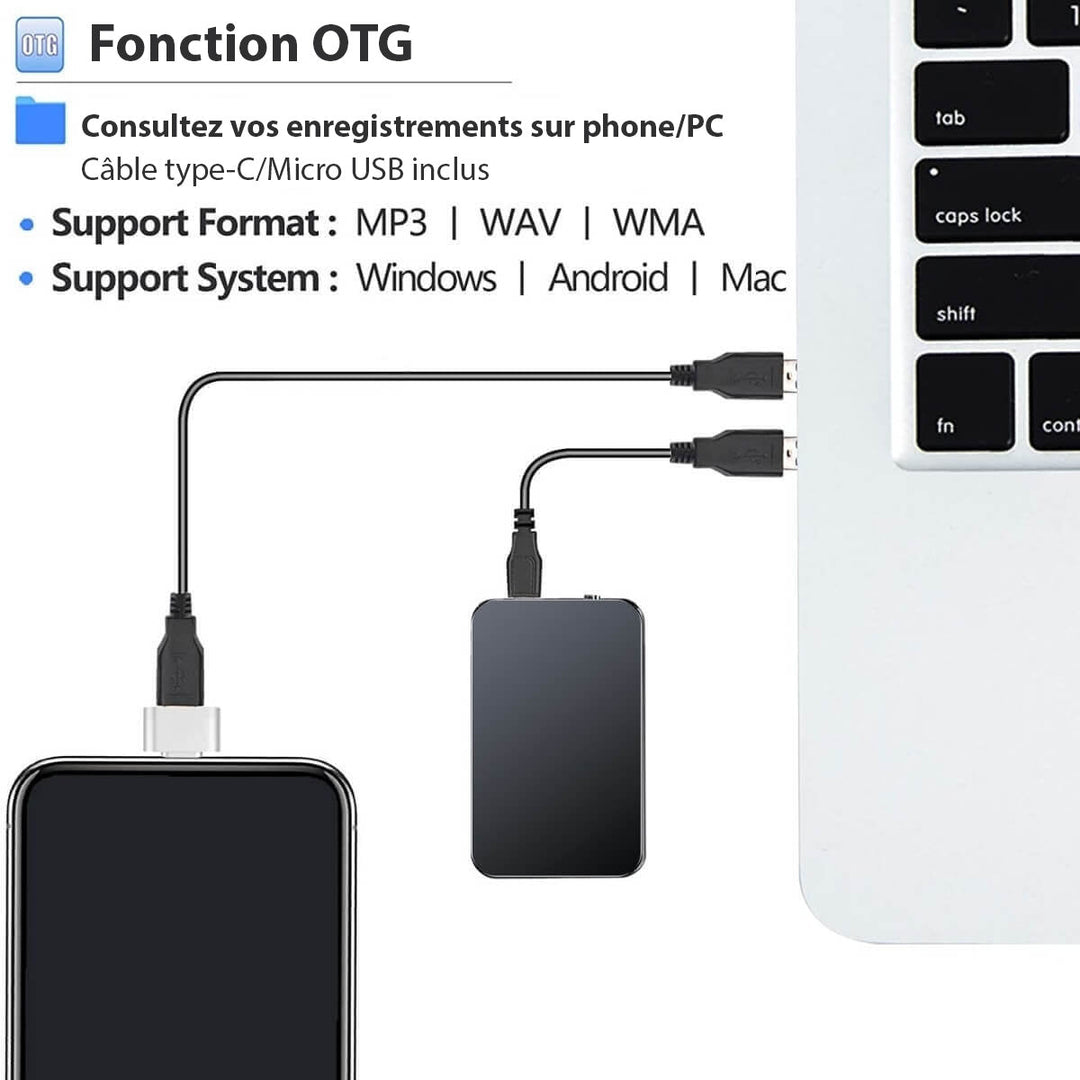 Mini Micro Grabadora Espía Profesional Ultrafina