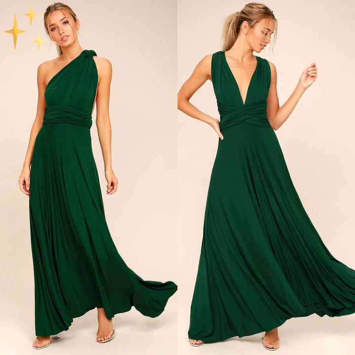 Isla Lange Kleider für Frauen | Eleganz & Kragen Halter
