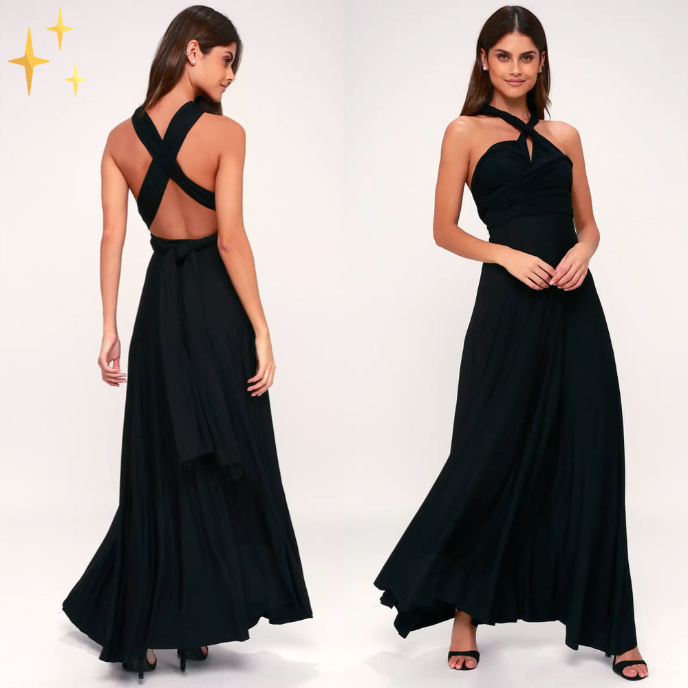 Isla Lange Kleider für Frauen | Eleganz & Kragen Halter