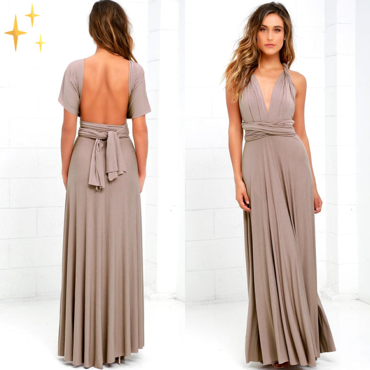 Isla Lange Kleider für Frauen | Eleganz & Kragen Halter