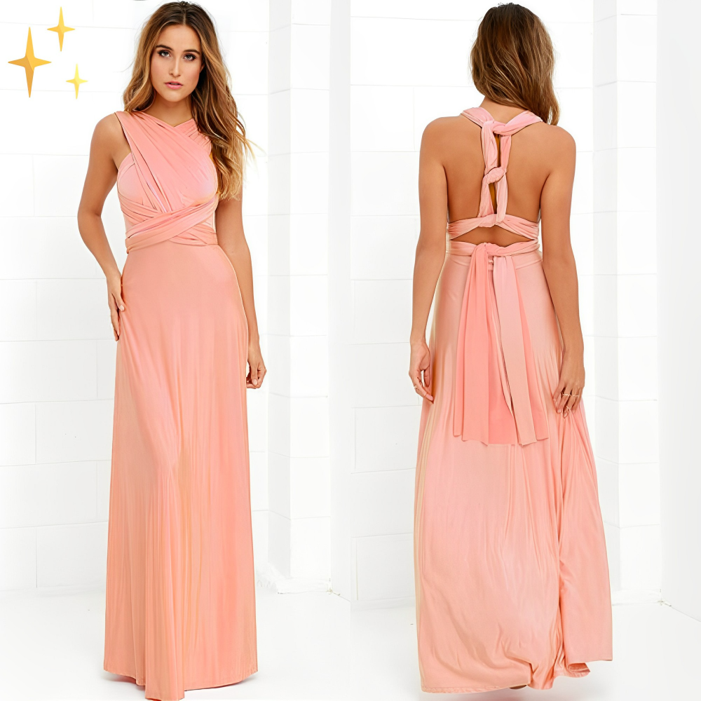 Isla Lange Kleider für Frauen | Eleganz & Kragen Halter