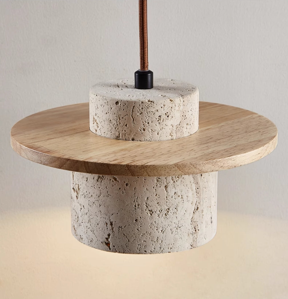 LuzCascada - Lampe aus natürlichem Travertin