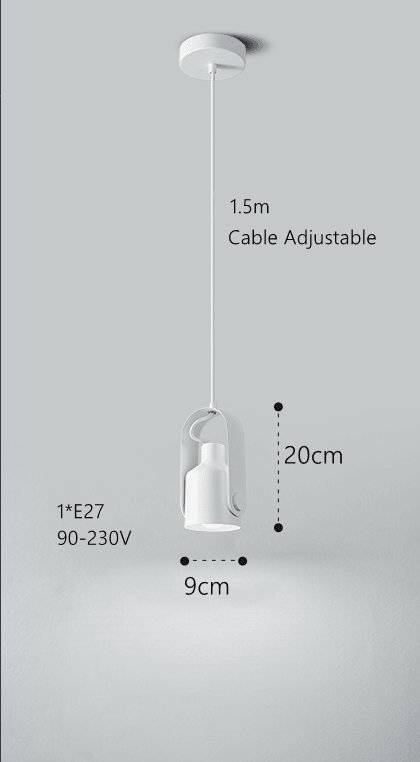 Nordic Deckenstrahler aus Holz und Metall - Elegante und minimalistische Pendelleuchte