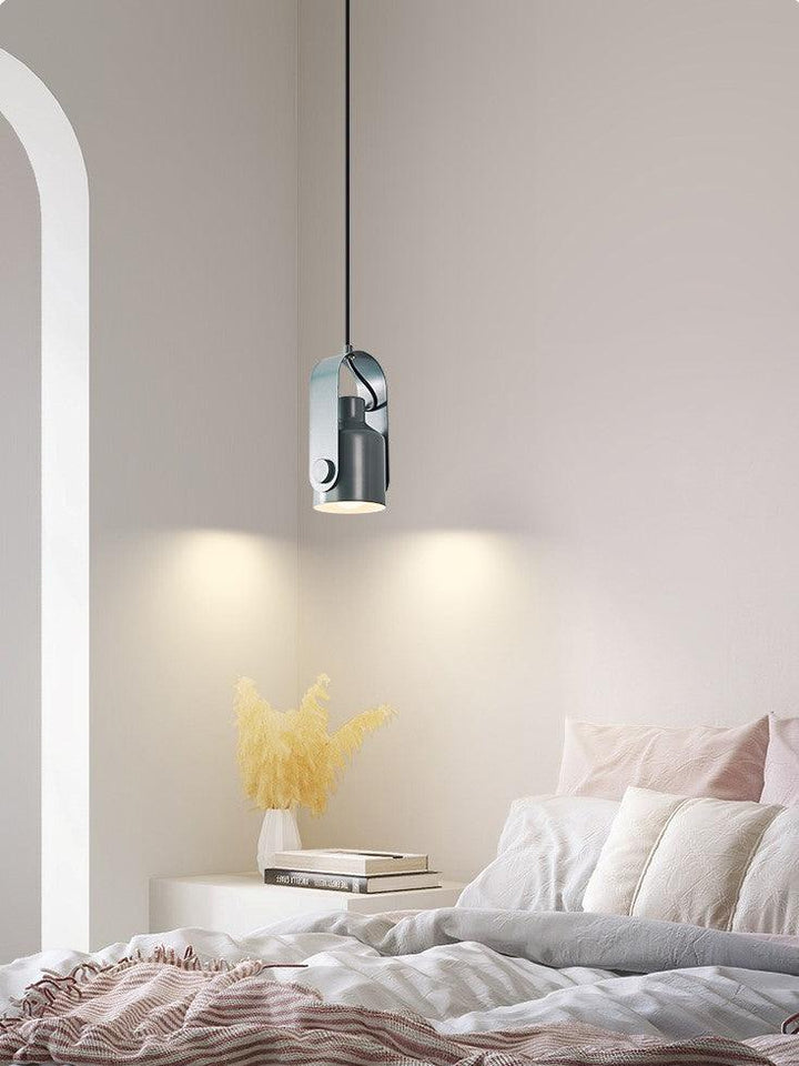 Nordic Deckenstrahler aus Holz und Metall - Elegante und minimalistische Pendelleuchte