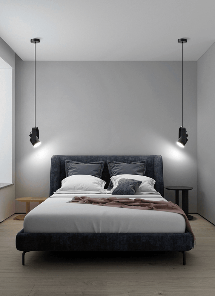 Nordic Deckenstrahler aus Holz und Metall - Elegante und minimalistische Pendelleuchte