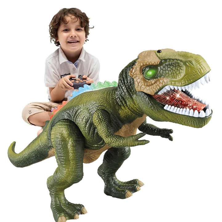 Ferngesteuertes Dinosaurier-Spielzeug mit Sounds, LED-Leuchten und realistischem Gang