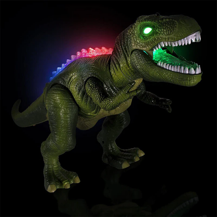 Ferngesteuertes Dinosaurier-Spielzeug mit Sounds, LED-Leuchten und realistischem Gang