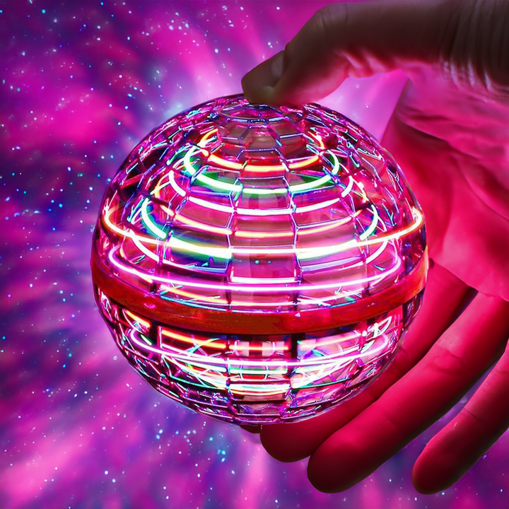 Fliegender Ball mit LED-Lichtern | Wiederaufladbares interaktives Spielzeug für Kinder
