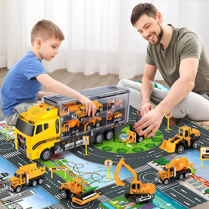 Interaktiver Baukasten für Kinder | Lernset mit Fahrzeugen und Werkzeugen