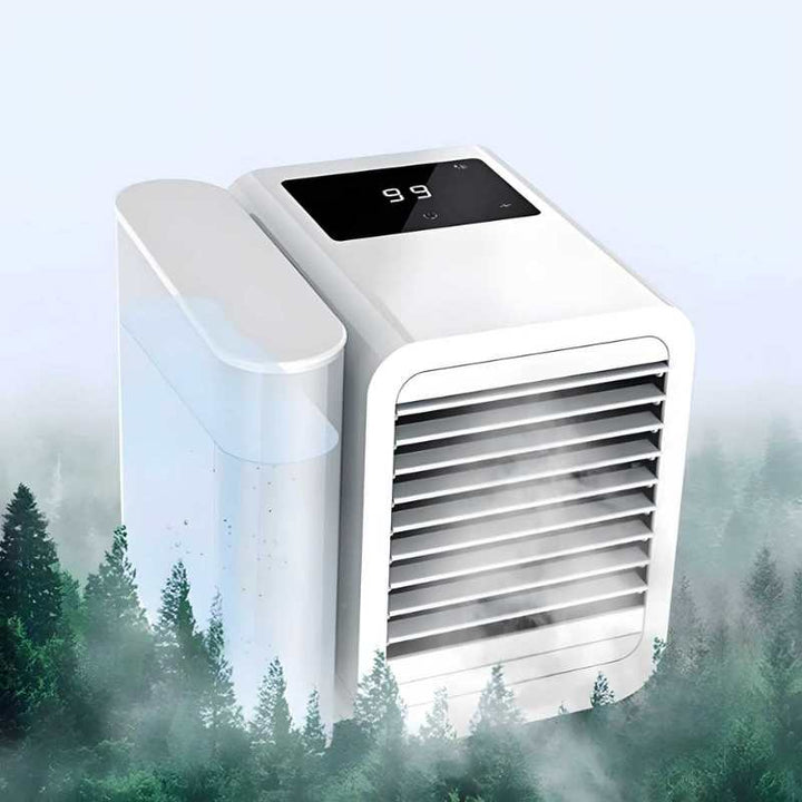 MicroCool tragbare Mini-Klimaanlage - Geräuschlose Kühlung mit 1000 ml Tank