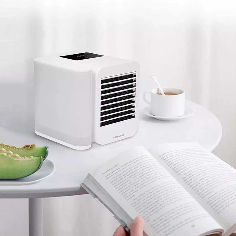 MicroCool tragbare Mini-Klimaanlage - Geräuschlose Kühlung mit 1000 ml Tank