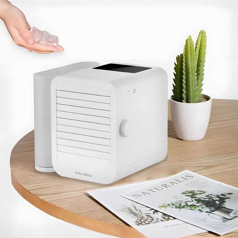 MicroCool tragbare Mini-Klimaanlage - Geräuschlose Kühlung mit 1000 ml Tank