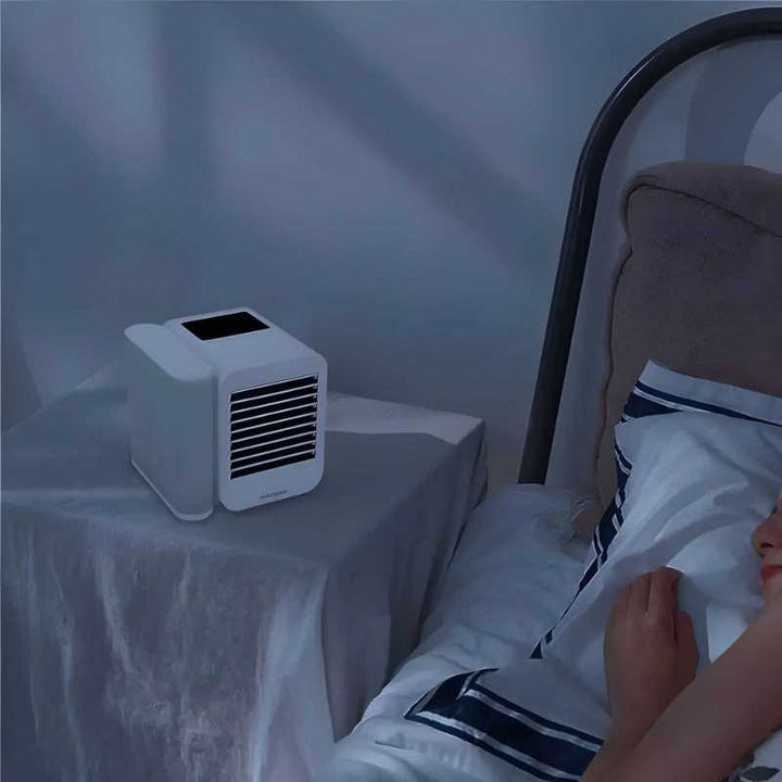 MicroCool tragbare Mini-Klimaanlage - Geräuschlose Kühlung mit 1000 ml Tank