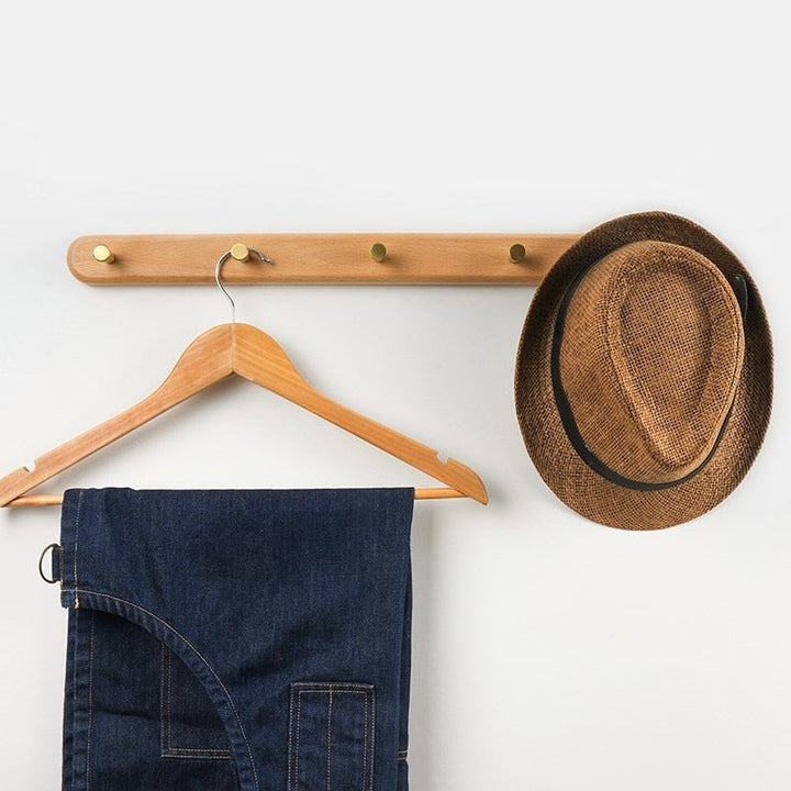 LignaHook Wandgarderobe aus Holz & Messing | Minimalistisches & elegantes Design