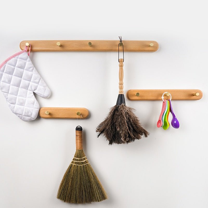 LignaHook Wandgarderobe aus Holz & Messing | Minimalistisches & elegantes Design