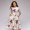 Kate | Elegantes Blumenkleid mit langen Ärmeln | Charme & Raffinesse