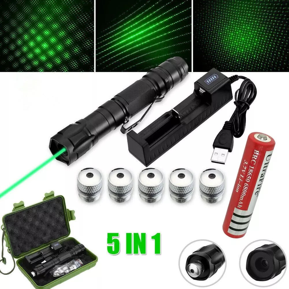Grüner, wiederaufladbarer Laserpointer | Hochpräziser Laser mit großer Reichweite